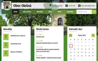 www.obecolesna.cz