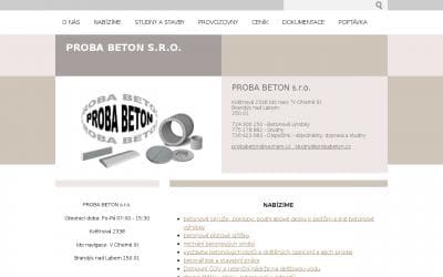 www.probabeton.cz