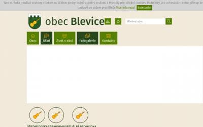 www.obecblevice.cz