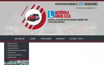 www.autoskolakarvina.cz